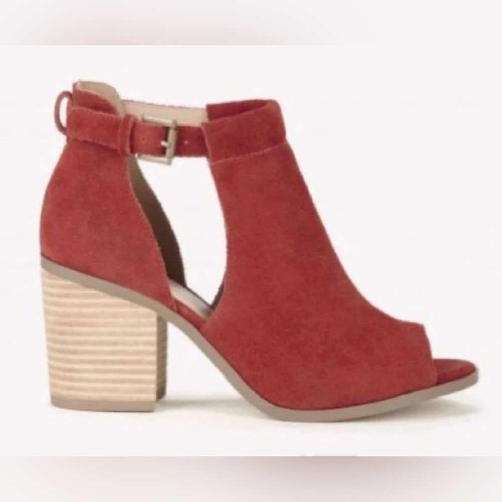 NWT *SOLE SOCIETY* Suede *FERRIS* Ankle Booties … *POPPY* … Size: 8.5 M